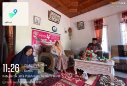 Kepala Kantor Kementerian Haji dan Umrah Kabupaten Lima Puluh Kota (H. Efi Yoskar) kembali menggelar kunjungan takziah ke rumah duka jemaah haji yang wafat pada masa operasional haji tahun 1447 H / 2026 M.